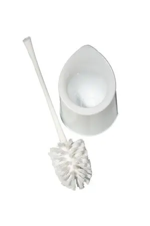 Хозяйственный инвентарь: Ерш унитазный с подставкой пластик(комплект) SVIP Vogue белый