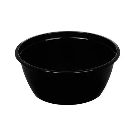 Одноразовая продукция: Контейнер 500мл D=142/58мм круглый черный ПП /пач.=50 шт.