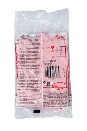 Vileda: Перчатки многоцелевые L красный резиновые