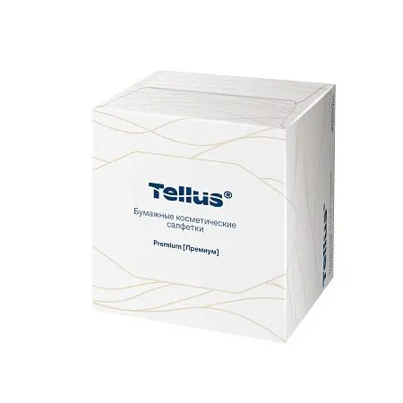 Фото №2 - ТОРК: Tellus Салфетки *FT1 Премиум косметические 2сл 90л 20.8х19.0см для лица ультрамягкие белые