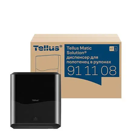 Фото №4 - ТОРК: Tellus Диспенсер HT1 Matic Solution для рулонных полотенец черный СЕНСОРНЫЙ