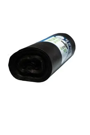 Мешки для мусора: 160л 90х110 ПВД VCLEAN черные 60г /рул.=10 шт.