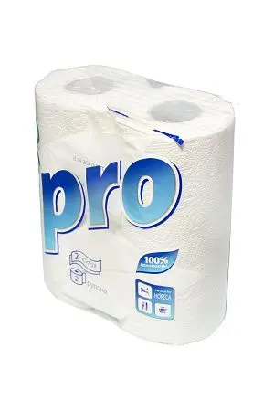 Фото №4 - Бумажные полотенца: 2сл 15м целлюлоза цвет белый PROtissue/"Ь" /пач.=2 шт.