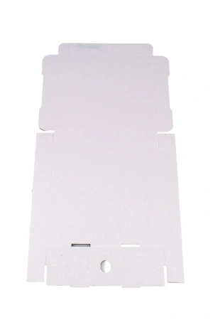 Одноразовая продукция: Коробка бумажная для пиццы 250х250х40мм белая/бурая /пач.=50 шт.