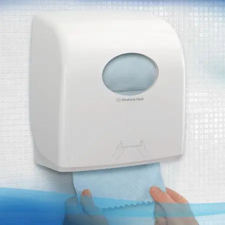 Kimberly-Clark: Полотенца бумажные Скотт Слимролл 1сл 190м/19,8 синие