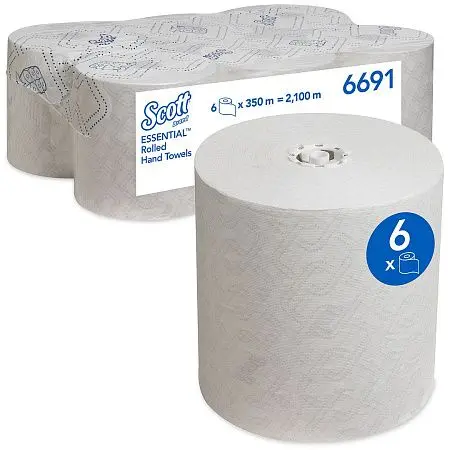 Фото №5 - Kimberly-Clark: Полотенца бумажные Скотт Макс 1сл 350м/19 белые