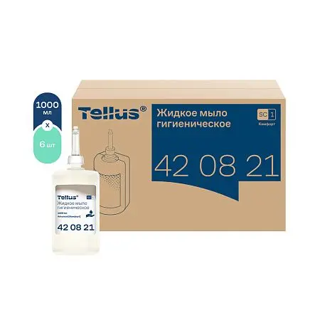 Фото №4 - ТОРК: Tellus Мыло SC1 1л жидкое для рук Комфорт ГИГИЕНИЧЕСКОЕ без запаха бесцветное