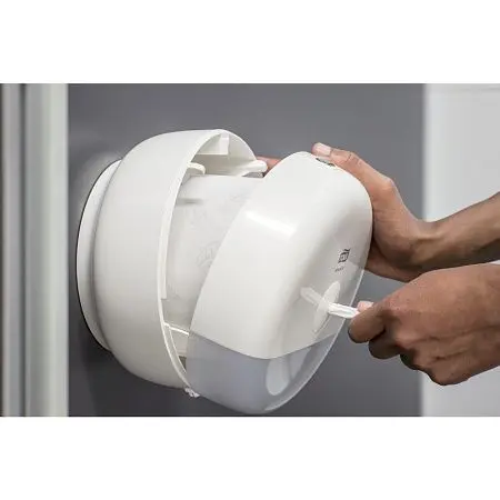 Фото №7 - Tork: Диспенсер T9 SmartOne® для туалетной бумаги в мини рулонах белый