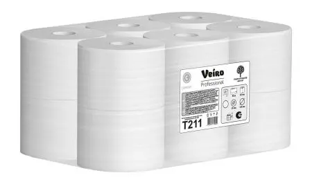 VEIRO: Бумага туалетная 2сл 80м/9,2 Comfort ЦВ белый