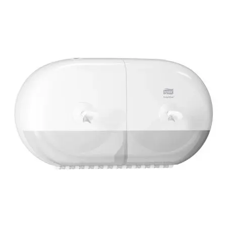 Tork: Диспенсер T9 SmartOne® двойной для туалетной бумаги в мини рулонах белый