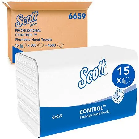 Фото №6 - Kimberly-Clark: Полотенца бумажные Скотт 1сл 300л 21,0х21,5см белые