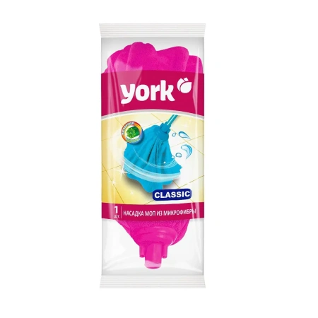 Хозяйственный инвентарь: МОП насадка на швабру YORK Классик микрофибра "юбка"