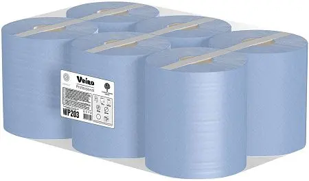 Фото №12 - VEIRO: Полотенца протирочные ЦВ 2сл 175м/22см Comfort синие