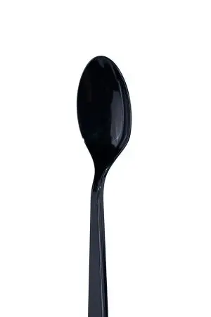 Одноразовая продукция: Набор столовых приборов Премиум 3/1 (ложка, зубочистка, салфетка белая) черный /пач.=300 шт.