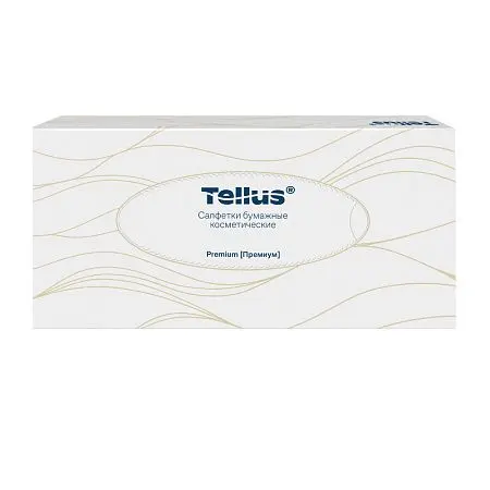 Фото №8 - ТОРК: Tellus Салфетки *F1 Премиум косметические 2сл 100л 19х21см ультрамягкие белые