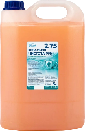 Мыло жидкое: Vclean чистота рук 5л крем мыло с антибактериальным эффектом тв.канистра