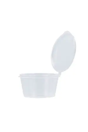 Одноразовая продукция: Соусник 80мл с крышкой /пач.=80 шт.