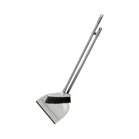 Хозяйственный инвентарь: Совок для мусора пластик со щеткой "Лень" YORK