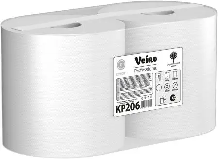 VEIRO: Полотенца бумажные ЦВ 2сл 180м/20 Comfort белые