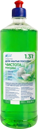 Моющее средство: Vclean чистота посуды 1л пуш-пул