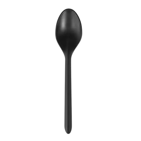 Одноразовая продукция: Ложка столовая 173,5мм ПП черная /пач.=50 шт.