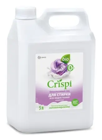 Фото №1 - Grass: Криспи 5л Гель для стирки всех видов тканей концентрат
