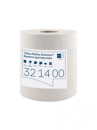 Фото №1 - ТОРК: Полотенца бумажные M4 Рефлекс Стандарт 1сл 270м/19,8 протирочные в рулоне с ЦВ белые