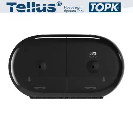 Tork: Диспенсер T9 SmartOne® двойной для туалетной бумаги в мини рулонах черный