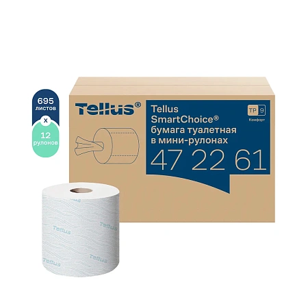 Фото №3 - ТОРК: Tellus Бумага туалетная Т9 СмартВан Комфорт мини ЦВ 2сл 118,15м/13,2 белая