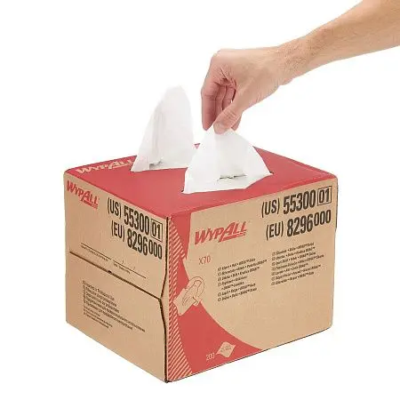 Фото №4 - Kimberly-Clark: Салфетки Вайпол Х70 BRAG* Box 1сл 200л белые