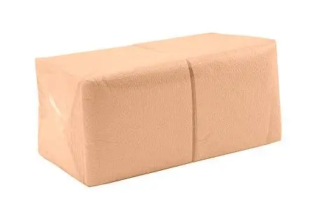 Бумажные салфетки: столовые 1сл 400листов 24х24 Big Pack ROSHY персик