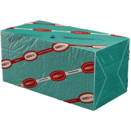 Бумажные салфетки: столовые 2сл 250листов 24х24 Сыктывкар ROSHY зеленые