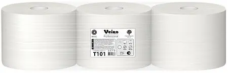 Фото №4 - VEIRO: Бумага туалетная 1сл 450м/9,5 Basic натуральный