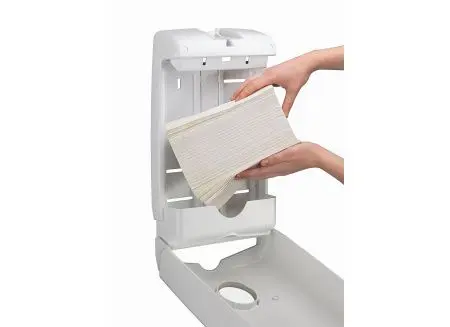 Kimberly-Clark: Диспенсер Аквариус для полотенец в пачках Слимфолд белый