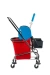 Превью №1 - Вик: Тележка 1х25л хром + отжим + дополнительная корзина