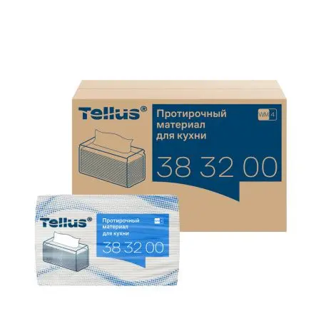 ТОРК: Tellus Материал протирочный нетканый WM4 Премиум 1сл 75л 35х41см для кухни вискоза белый