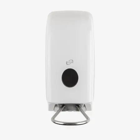 Кеман: Диспенсер локтевой А5 1000мл под картриджи с пенным и жидким дозированием белый