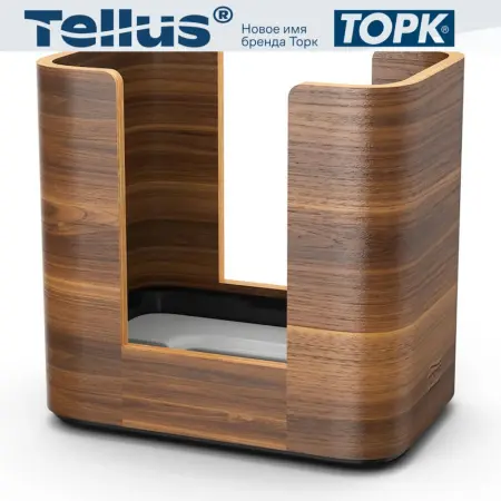 Tork: Диспенсер N4 Interfold для салфеток деревянный настольный на 200шт