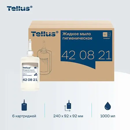 Фото №10 - ТОРК: Tellus Мыло SC1 1л жидкое для рук Комфорт ГИГИЕНИЧЕСКОЕ без запаха бесцветное