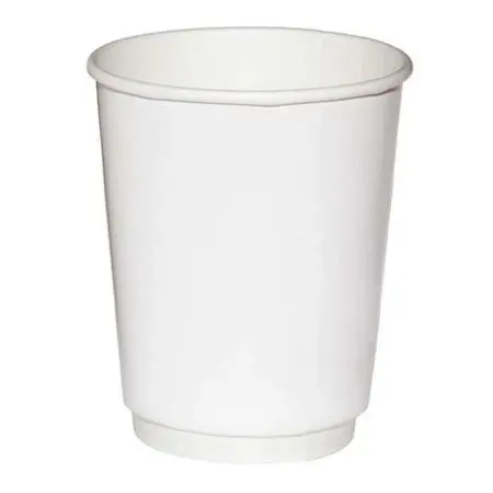 Одноразовая продукция: Стакан бумажный 300мл 2сл d=90мм Скандипакк белый /пач.=25 шт.