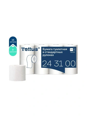 ТОРК: Бумага туалетная T4 Премиум 3сл 15м белая /пач.=8 шт.