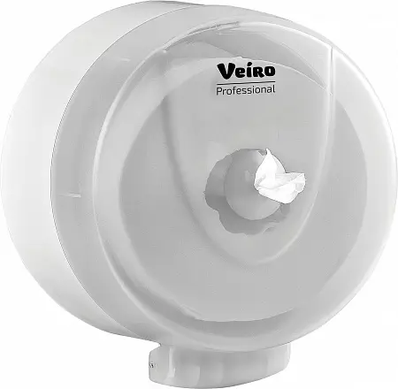 VEIRO: Диспенсер для туалетной бумаги ЦВ в рулоне JUMBO center feed белый