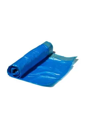 Мешки для мусора: 60л 60х70 ПНД с завязками VCLEAN Ultra/Clear Line синие /рул.=10 шт.