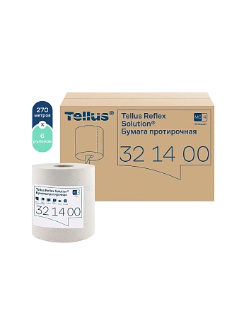 Фото №2 - ТОРК: Полотенца бумажные M4 Рефлекс Стандарт 1сл 270м/19,8 протирочные в рулоне с ЦВ белые