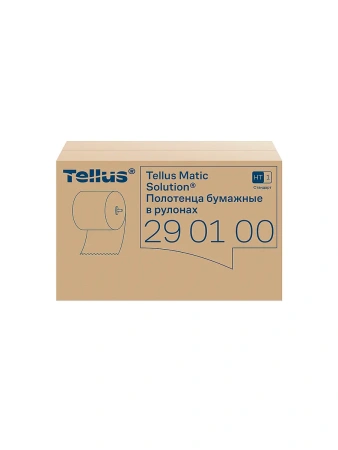 ТОРК: Tellus Полотенца бумажные H1 Софт матик Стандарт 1сл 280м/21 белые