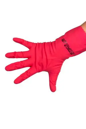 Vileda: Перчатки многоцелевые L красный резиновые