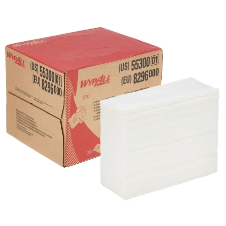 Kimberly-Clark: Салфетки Вайпол Х70 BRAG* Box 1сл 200л белые