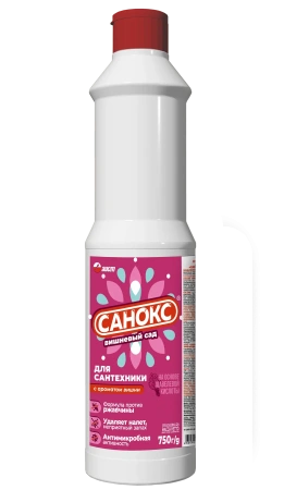 Чистящее средство: САНОКС 750г для сантехники Вишневый сад