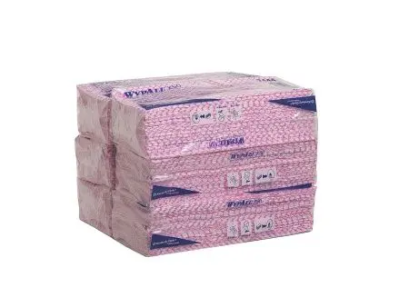 Kimberly-Clark: Салфетки Вайпол Х50 1сл 41,6х24,5см красные /пач.=50 шт.