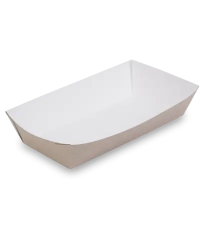 Фото №1 - Одноразовая продукция: Лоток бумажный для хот дога 220х115х45мм OSQ TRAY 800 noL /пач.=100 шт.
